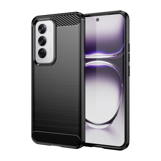 Soft TPU Non-Slip Bumper Protection Case for OPPO Reno12 5G, Black