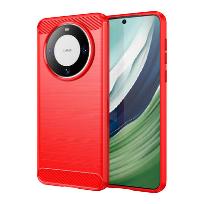 Soft TPU Non-Slip Bumper Protection Case for Huawei Mate 60, Red