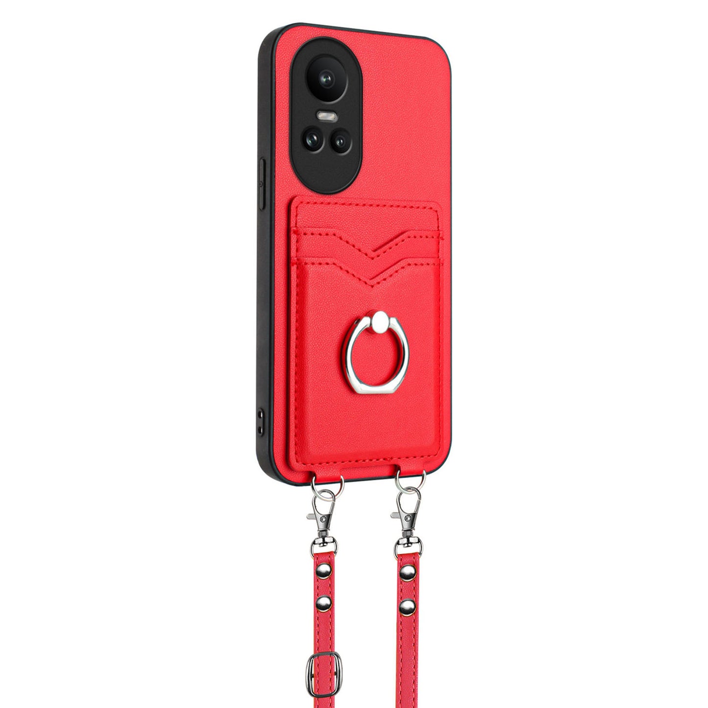 Ring Case for OPPO Reno10 5G, Red