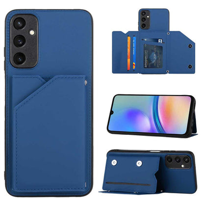 PU Leather Flip Shockproof Protective Cover for Samsung Galaxy A15 5G, Blue