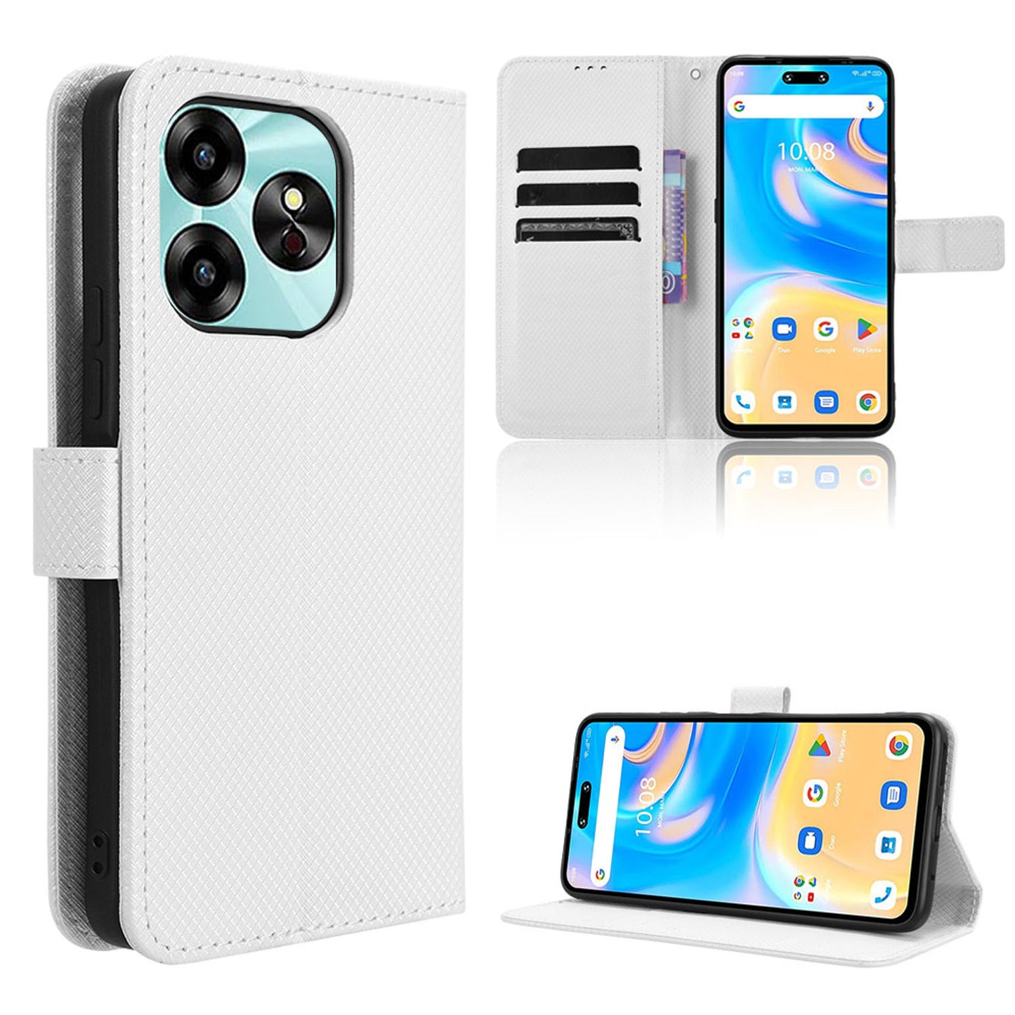 Wallet Case for UMIDIGI G6 5G, White