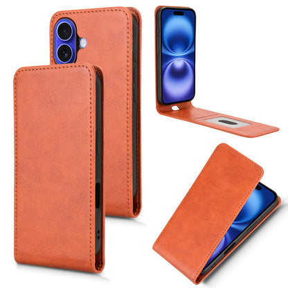 iPhone 16 Plus Flip Case | Sxiakai Series, Brown