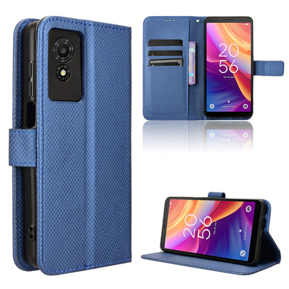 Wallet Case for TCL 501 4G, Blue