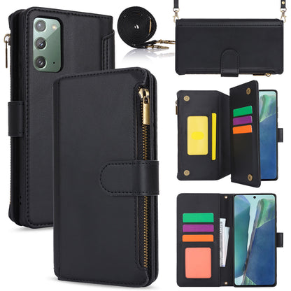 for Samsung Galaxy Note20 5G Wallet Case with RFID Blocking, Black