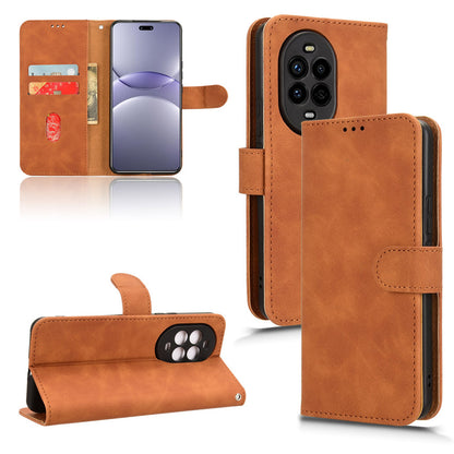 Wallet Case with Card Holder Flip Magnetic Protective Cover for Huawei Nova 13 Pro, Brown