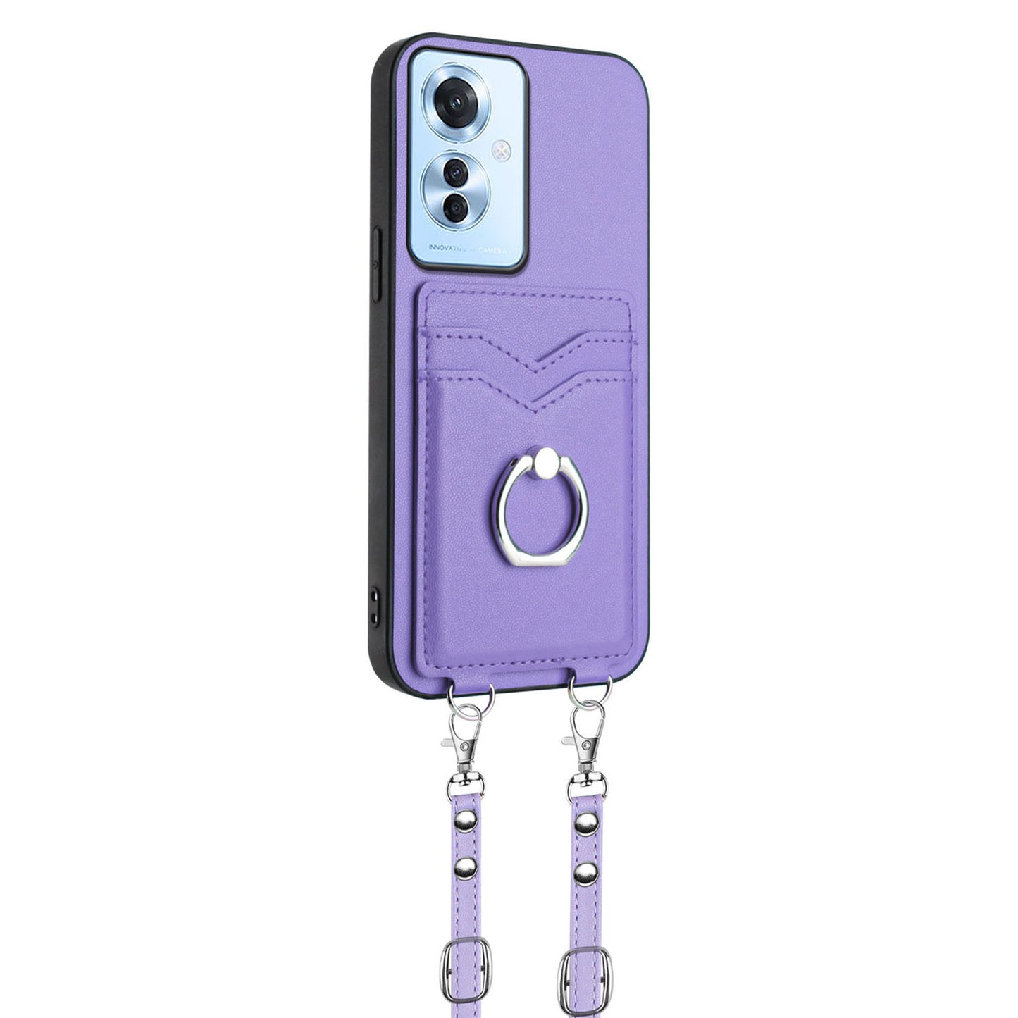 Ring Case for OPPO Reno11 F 5G, Purple