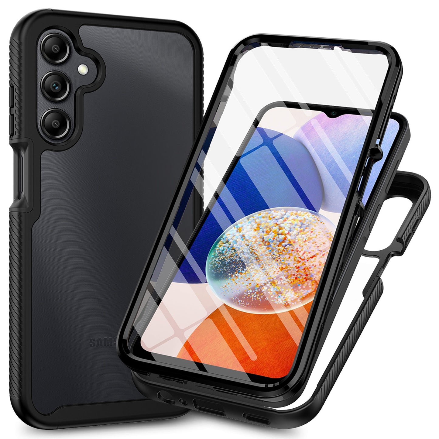 Shockproof Full Body Hard Case with Built-in Screen Protector Cover for Samsung Galaxy A16 5G