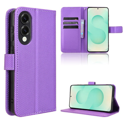 Wallet Case for Samsung Galaxy S25 Edge, Purple