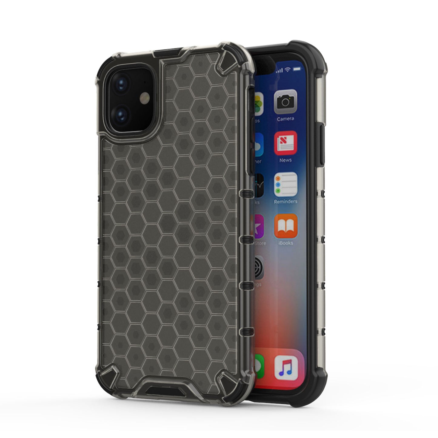 iPhone 11 Four Corner Thickening Anti Yellow Anti-Scratch Case, Gray