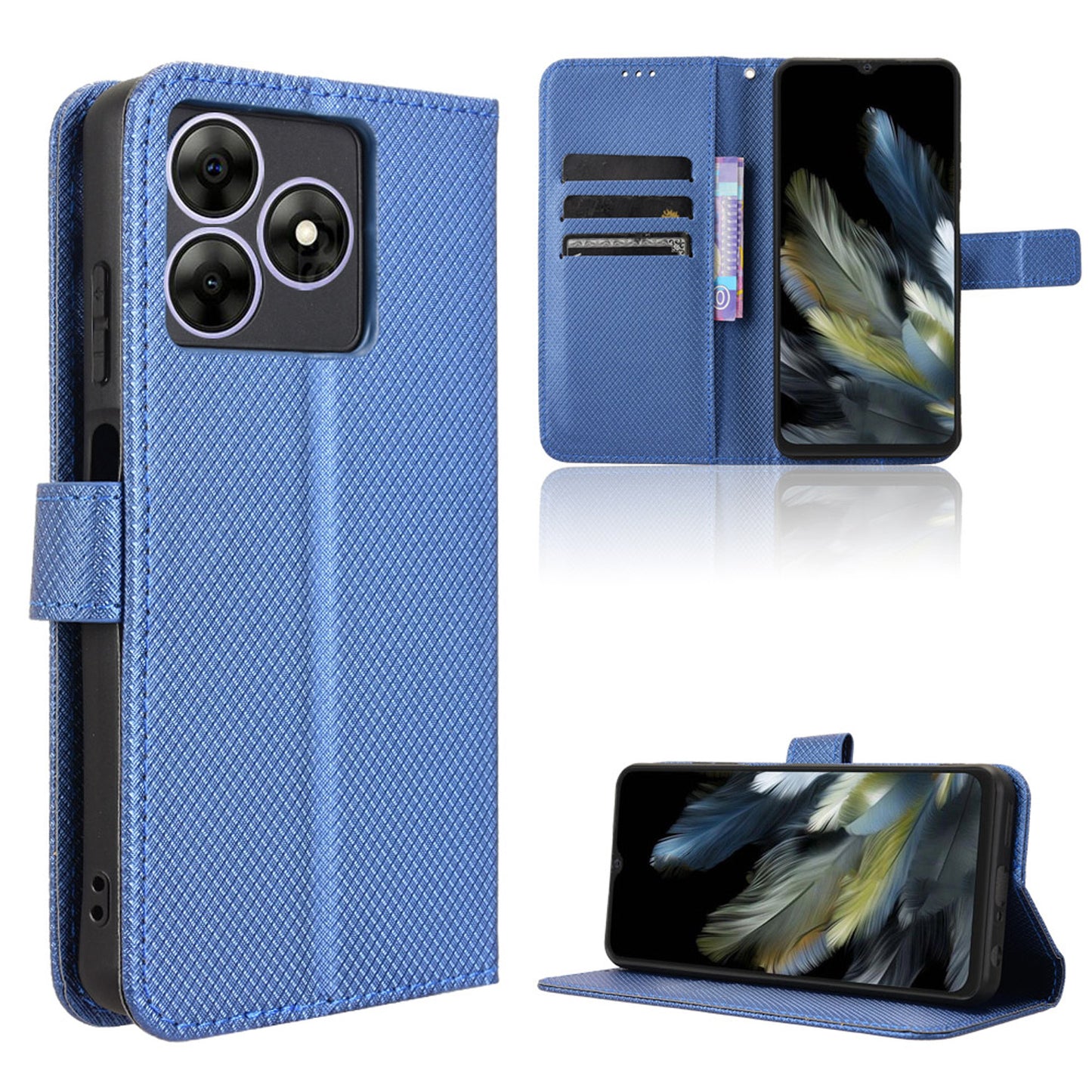 Wallet Case for Blackview WAVE 8, Blue