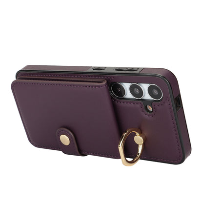 for Samsung Galaxy S24+ Wallet Case with Card Holder, Purple