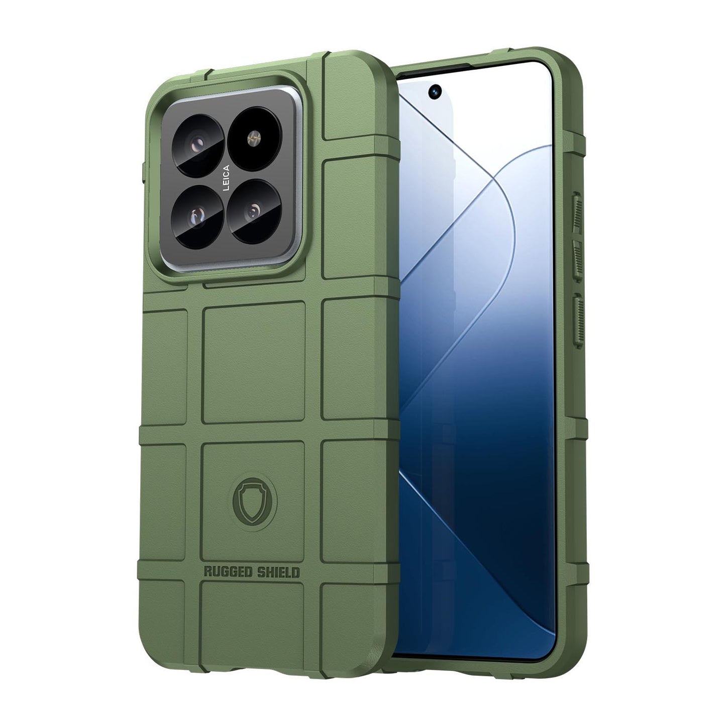 TPU Thick Solid Armor Tactical Protective Case for Xiaomi 14 Pro, Green