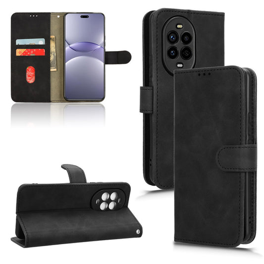 Wallet Case with Card Holder Flip Magnetic Protective Cover for Huawei Nova 13 Pro, Black