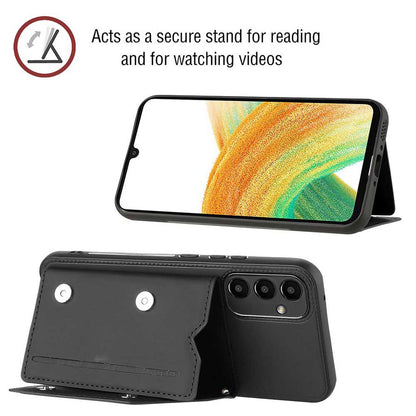 PU Leather Flip Shockproof Protective Cover for Samsung Galaxy A34 5G