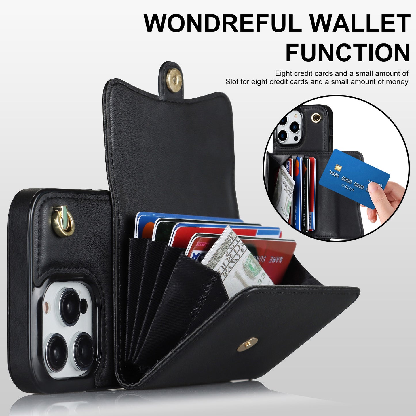 iPhone 16 Pro Max Wallet Case Xkfqkbgs Series