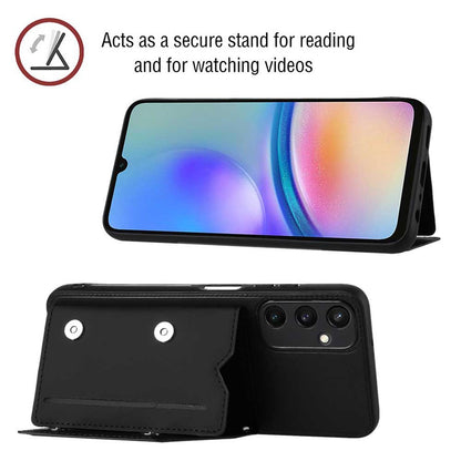 PU Leather Flip Shockproof Protective Cover for Samsung Galaxy A15 5G