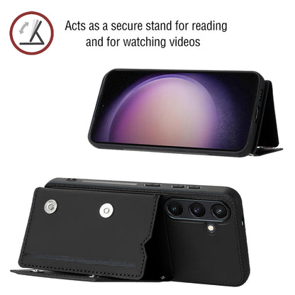 PU Leather Flip Shockproof Protective Cover for Samsung Galaxy S24+