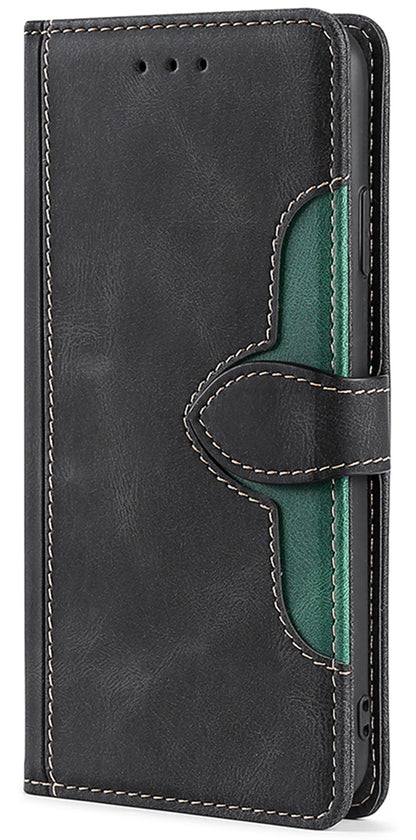 Compatible with Galaxy S25 Edge S24 FE Wallet Case Flip Folio Phone Cover with 2 Card Slots - Cmk Series