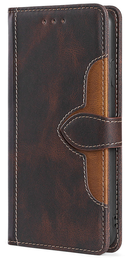 Compatible with Galaxy S25 Edge S24 FE Wallet Case Flip Folio Phone Cover with 2 Card Slots - Cmk Series