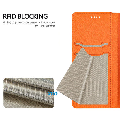 Flip Wallet Case for Galaxy A56 A55 5G, PU Leather Magnetic Folio Cover with Card Holder RFID Blocking - Dxlzwrfid Series