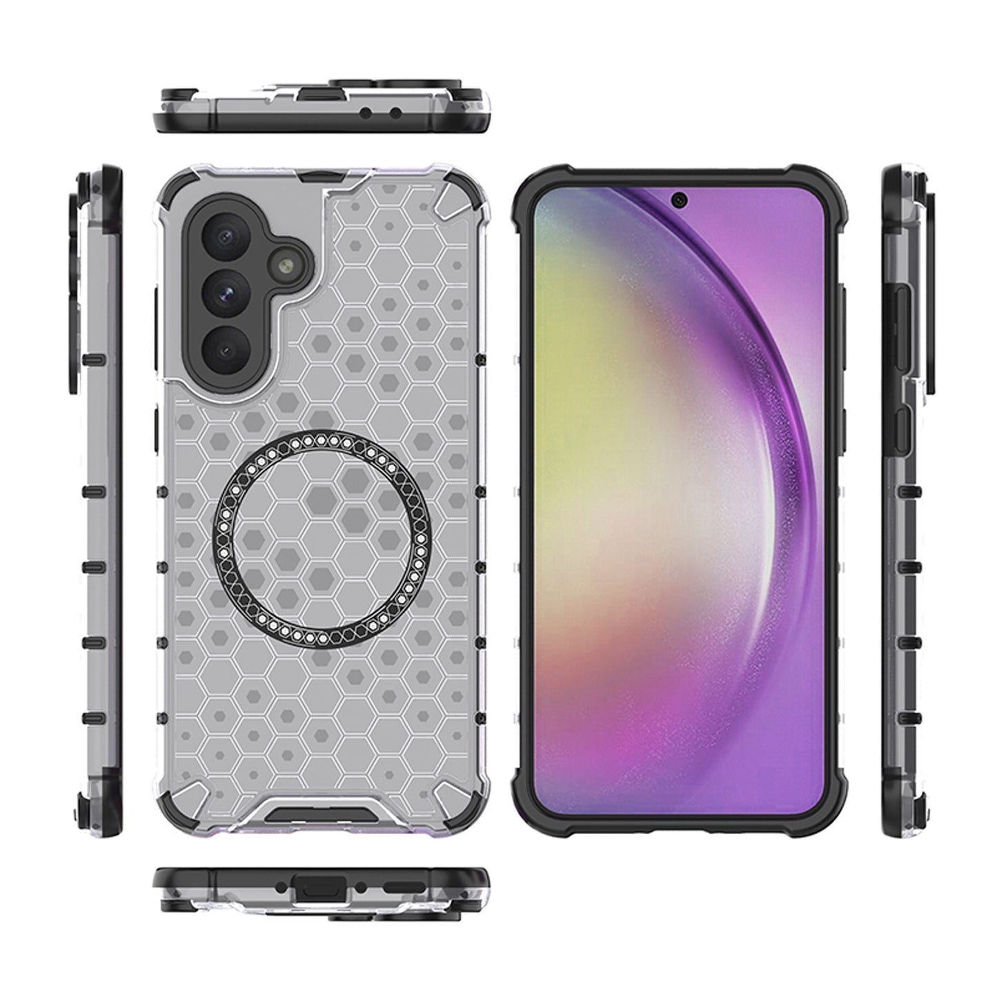 Magnetic for Galaxy A56 A55 5G Case, Compatible with MagSafe, Hard Back Slim Protective Cover - Fccxk Series