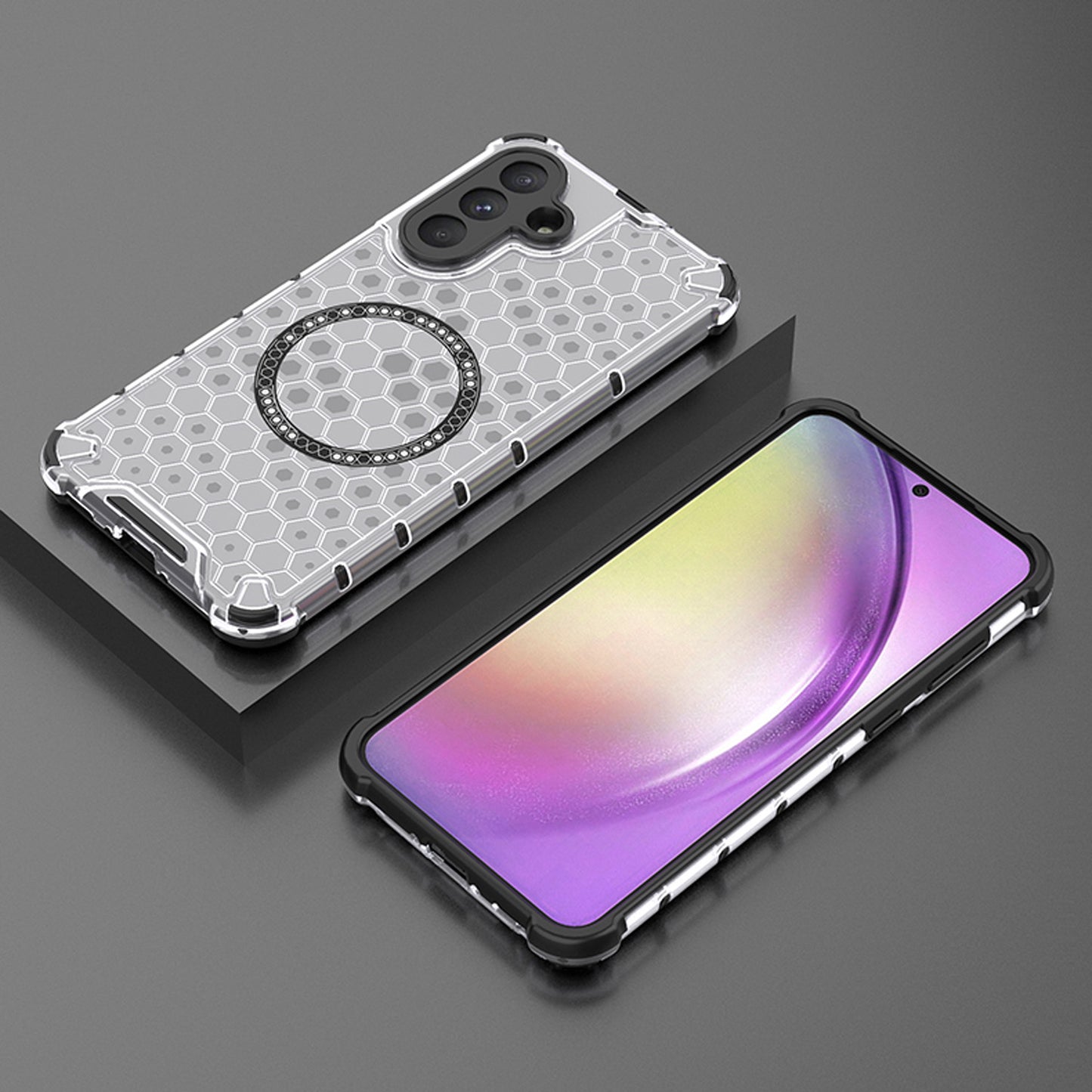 Magnetic for Galaxy A56 A55 5G Case, Compatible with MagSafe, Hard Back Slim Protective Cover - Fccxk Series