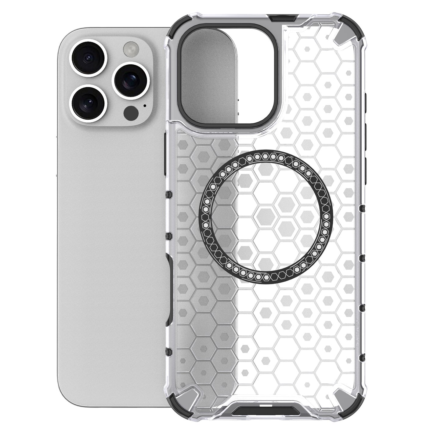Magnetic for iPhone 17 16 Pro Max Case, Compatible with MagSafe, Hard Back Slim Protective Cover - Fccxk Series