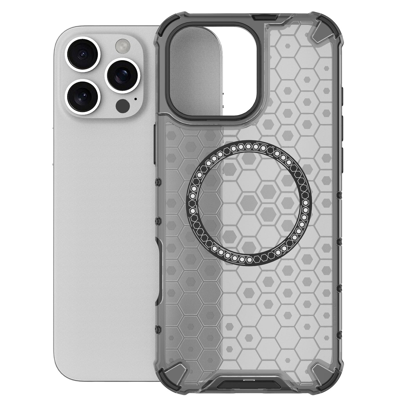 Magnetic for iPhone 17 16 Pro Max Case, Compatible with MagSafe, Hard Back Slim Protective Cover - Fccxk Series