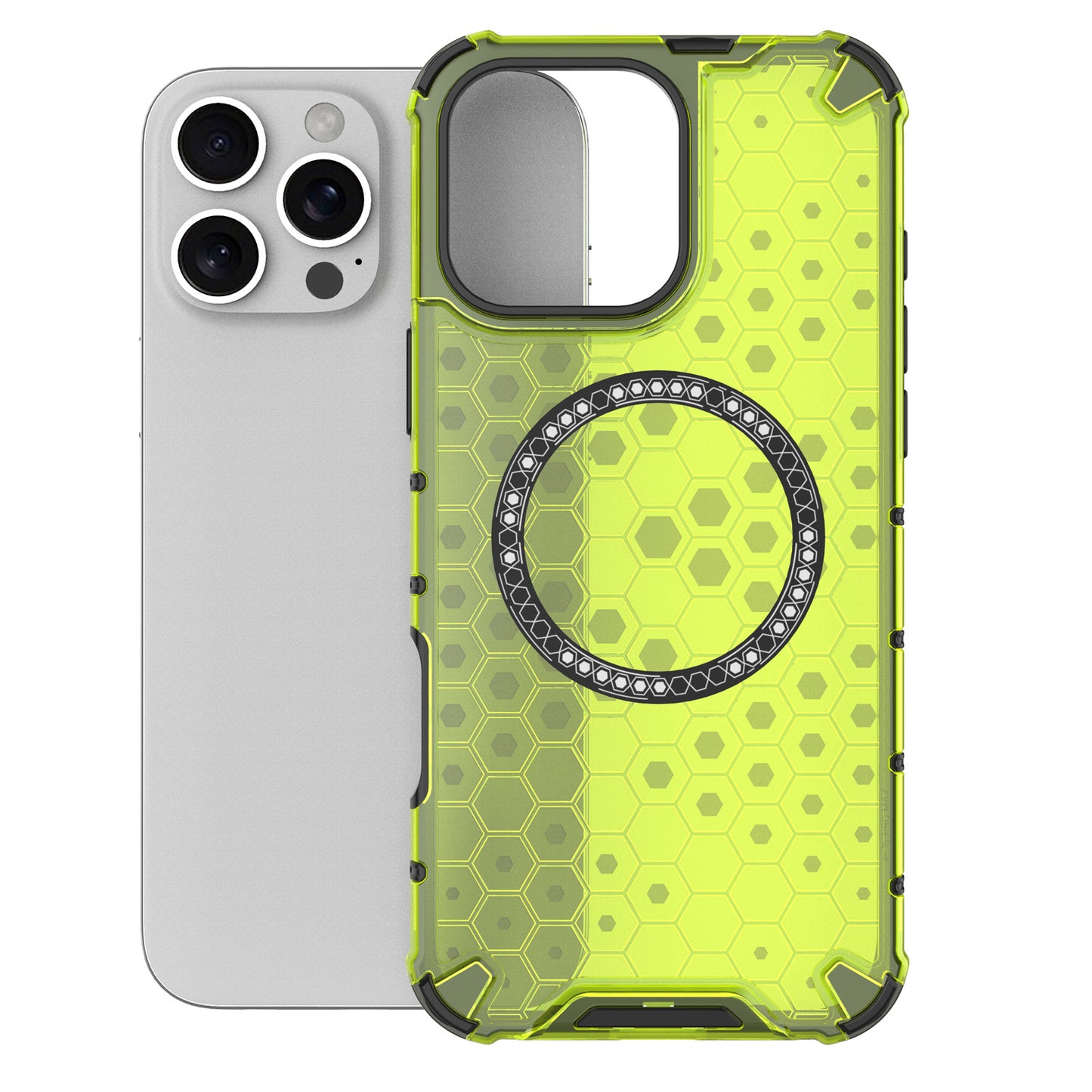 Magnetic for iPhone 17 16 Pro Max Case, Compatible with MagSafe, Hard Back Slim Protective Cover - Fccxk Series
