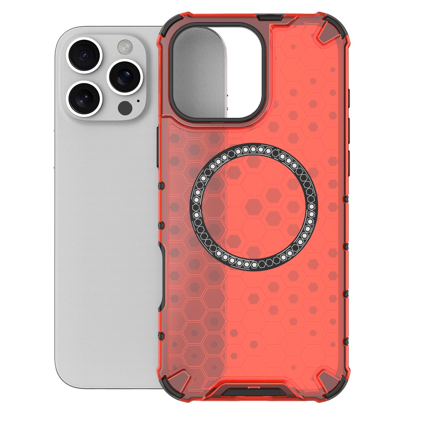 Magnetic for iPhone 17 16 Pro Max Case, Compatible with MagSafe, Hard Back Slim Protective Cover - Fccxk Series