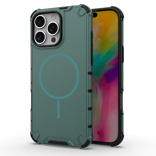 For iPhone 16 15 Pro Max Case, Compatible with Magsafe, Shockproof Heavy Duty Protection Cover - Gsfbq Series