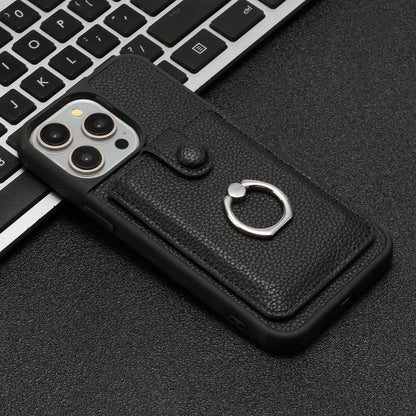 For iPhone 16e 15 Pro Max Case Wallet with Credit Card Holder, PU Leather Magnetic Clasp Protective Cover - Lzwclkb Series