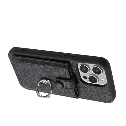 For iPhone 16e 15 Pro Max Case Wallet with Credit Card Holder, PU Leather Magnetic Clasp Protective Cover - Lzwclkb Series