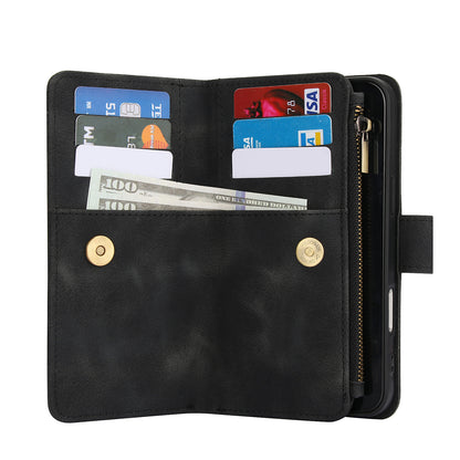 For Google Pixel 10 9 Pro XL Case with RFID Blocking Card Holder Magnetic Flip Zipper Cover - Mhjkqbk Series