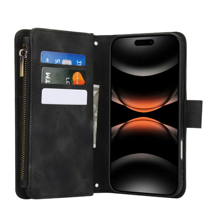 For Google Pixel 10 9 Pro XL Case with RFID Blocking Card Holder Magnetic Flip Zipper Cover - Mhjkqbk Series