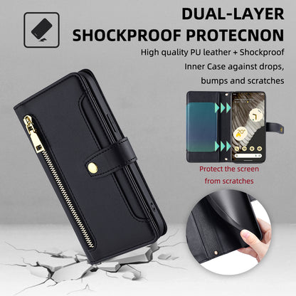 Compatible with Galaxy S25 Edge S24 FE Wallet Case for Women Crossbody Phone Cover Zipper with Wrist Strap - Mywdgnpt Series