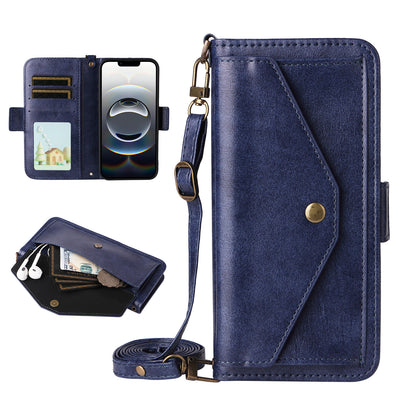Wallet Case for iPhone 16e 15 Pro Max, PU Leather Flip Cover with Card Slots, Kickstand, Lanyard - Npdkcxkgspt Series