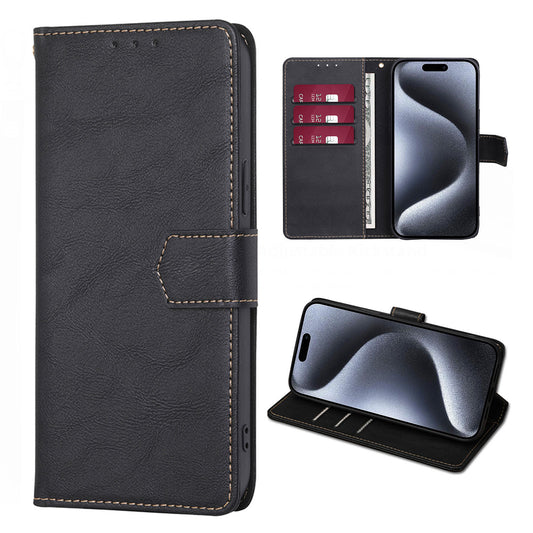 For Galaxy S25 Edge S24 Wallet Case with RFID Blocking Credit Card Holder Folio Flip Protective Cover - Niupdkk Series