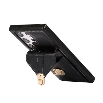For Galaxy S25 Edge S24 Crossbody Wallet Case with Card Holder Shoulder Cover - Sskxkkb Series
