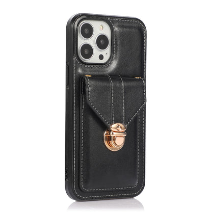 For iPhone 16e 15 Pro Max Crossbody Wallet Case with Card Holder Shoulder Cover - Sskxkkb Series