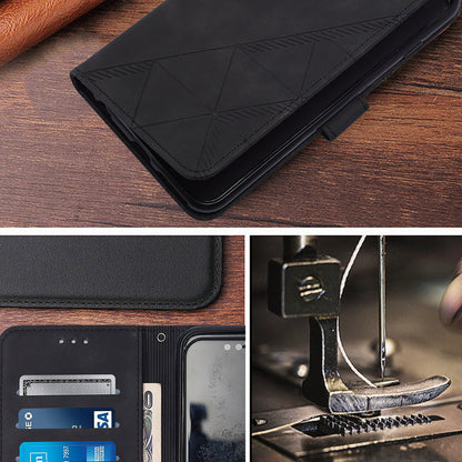 For iPhone 16e 15 Pro Max Business Flip Phone Case with Adjustable Cross Shoulder Strap Cover - Swltywgs Series