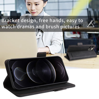 Wallet Case for iPhone 16e 15 Pro Max, Business Magnetic Clasps Leather Cover - Wjckpt Series