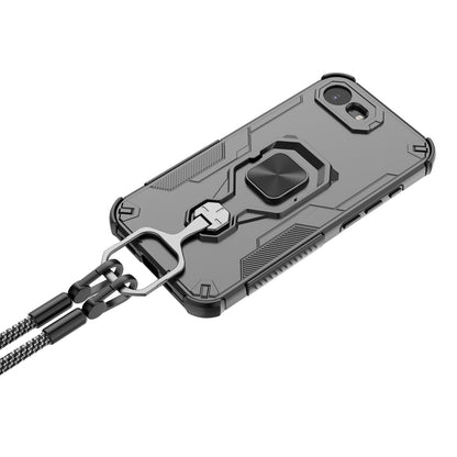 For iPhone 16e 15 Pro Max Case with Kickstand, Support Magnetic Car Mount, Heavy Duty Shockproof Phone Cover - Wuk Series