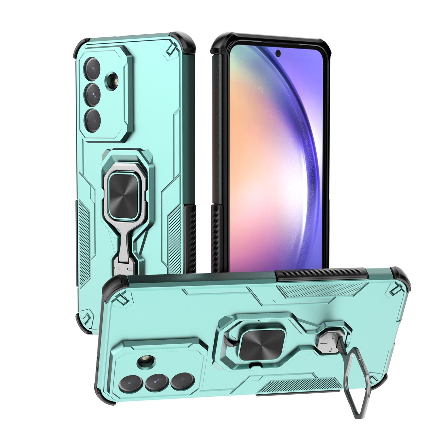For Galaxy A56 A55 5G Case with Kickstand, Support Magnetic Car Mount, Heavy Duty Shockproof Phone Cover - Wuk Series