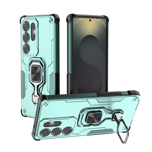For Galaxy S25 Edge Case with Kickstand, Support Magnetic Car Mount, Heavy Duty Shockproof Phone Cover - Wuk Series