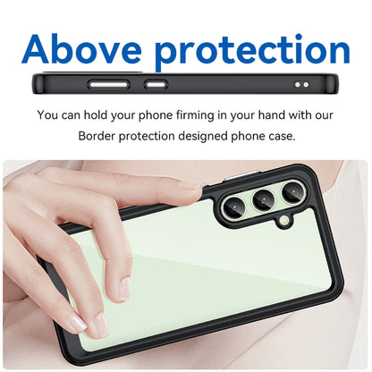 Compatible with Galaxy S25 Edge S24 FE Clear Case, Hard Back Soft Bumper Protective Cover - Xc Series