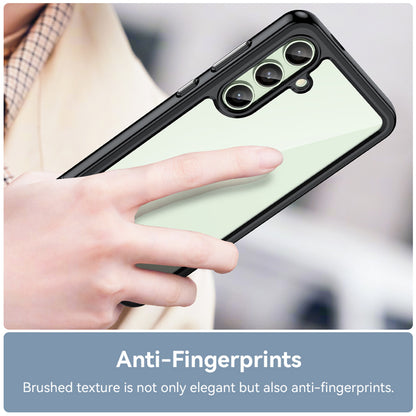 Compatible with Galaxy S25 Edge S24 FE Clear Case, Hard Back Soft Bumper Protective Cover - Xc Series