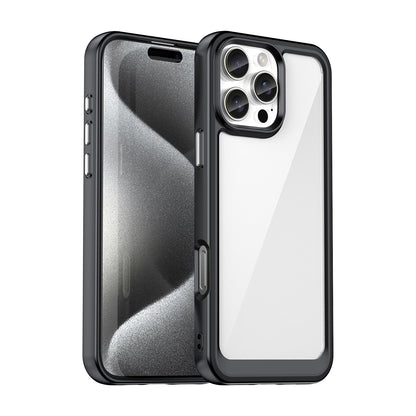 Compatible with iPhone 16e 15 Pro Max Clear Case, Hard Back Soft Bumper Protective Cover - Xc Series