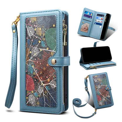 Wallet Case for Galaxy A56 A55 5G, Crossbody Phone Cover for Women, PU Leather Zipper with Wrist Strap Flip Cover - Xingyrfid Series