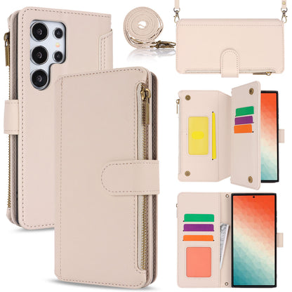 For Galaxy S25 Edge S24 Crossbody Wallet Case with RFID Blocking - Xkdkllqb Series